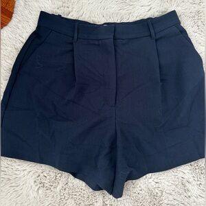 Abercrombie & Fitch Dark Blue Trouser Shorts